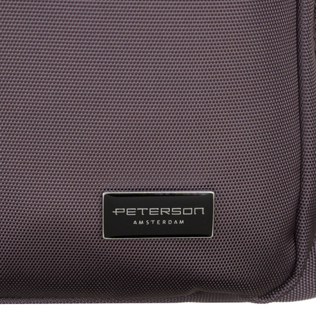 Geräumige Damen-Handtasche in Grau mit einem Laptopfach aus Polyester – Peterson