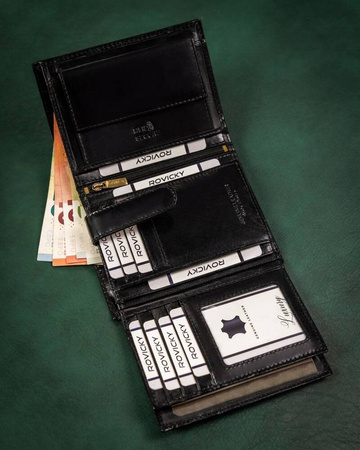 Große Herren Geldbörse aus Leder – Rovicky