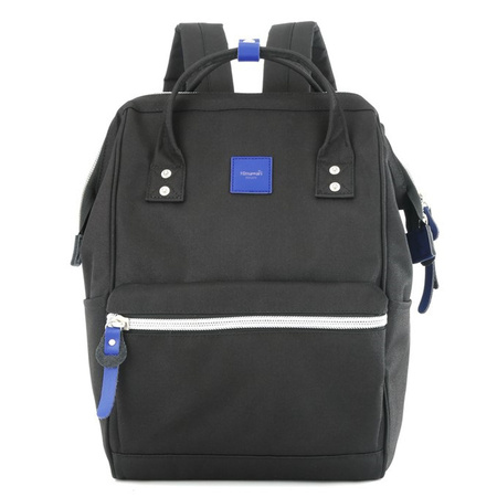 Städtischer, schwarzer Rucksack mit verstellbaren Schultergurten – Himawari