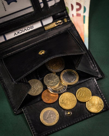 Große Herren Geldbörse aus Leder ohne Verschluss – Rovicky