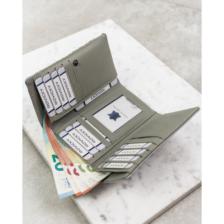 Damen Geldbörse mit Blumenmuster mit Bügelverschluss und Druckknopf – 4U Cavaldi