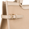 Klassische, beige Damen-Handtasche mit Magnetverschluss – Peterson