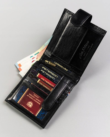 Große Herren Geldbörse mit Druckknopf – Peterson