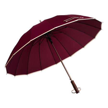 Roter, eleganter Behörden-Regenschirm – Peterson