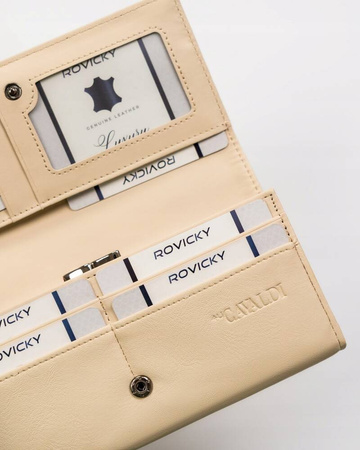 Große Damen Geldbörse Querformat aus Öko-Leder – 4U Cavaldi