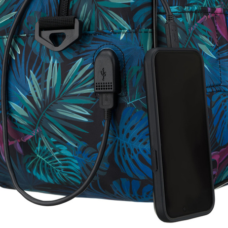 Reisetasche mit einem abnehmbaren Gürtel und einer Außentasche mit Reißverschluss - Rovicky