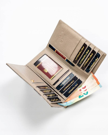 Elegante Damen Geldbörse aus Leder mit Bügelverschluss – Peterson