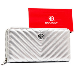 Damen Federmäppchen-Portemonnaie groß aus Öko-Leder – Rovicky