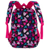 Jugendlicher Schulrucksack aus Polyester mit Herzmuster – Peterson