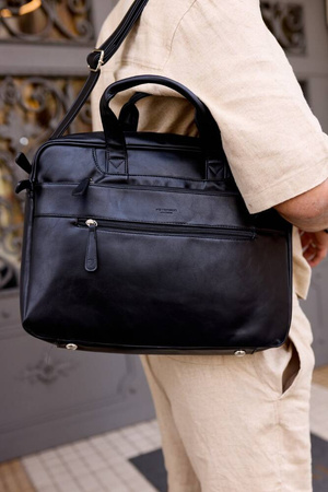 Stilvolle Laptoptasche aus Öko-Leder für 14 Zoll – Peterson