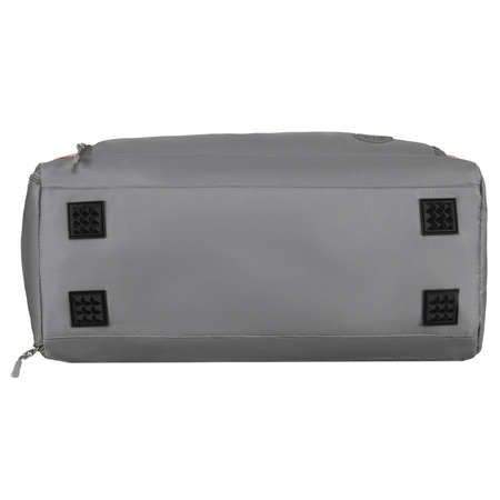 Wochenend-Reisetasche in Grau-Rosa mit Koffergurt – Peterson