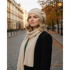 Beiger, universeller Damen-Beret aus Acryl – Rovicky