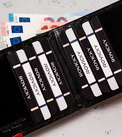 Herren Geldbörse mit Kartenfächern und RFID Protect – Rovicky