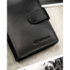 Schwarze Herren-Geldbörse aus Leder mit Führerscheinfach und RFID-Schutz – Rovicky