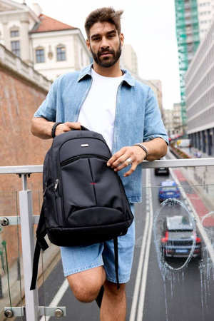 Business-Rucksack für Laptop in Schwarz – Peterson