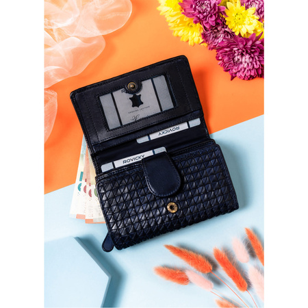 Elegante Damen Geldbörse für Karten und Dokumente mit RFID – Rovicky