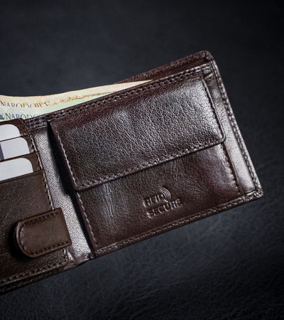 Herren Geldbörse aus Leder mit RFID Protect – Rovicky