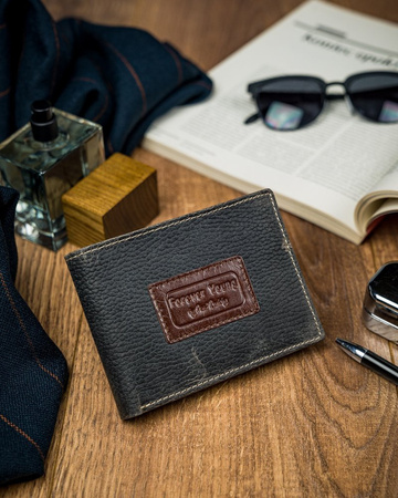 Herren Geldbörse bunt aus Echtleder – Forever Young