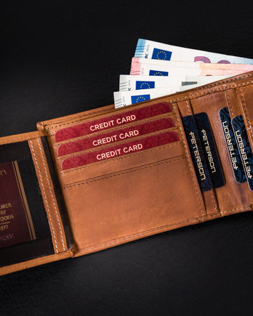 Herren Geldbörse aus Leder für Karten – Peterson