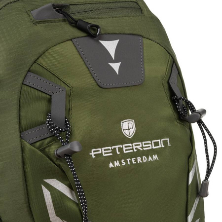 Grüner Adventure Rucksack mit Notfallpfeife – Peterson