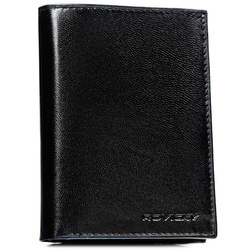 Elegante vertikale Geldbörse aus echtem Leder – Rovicky