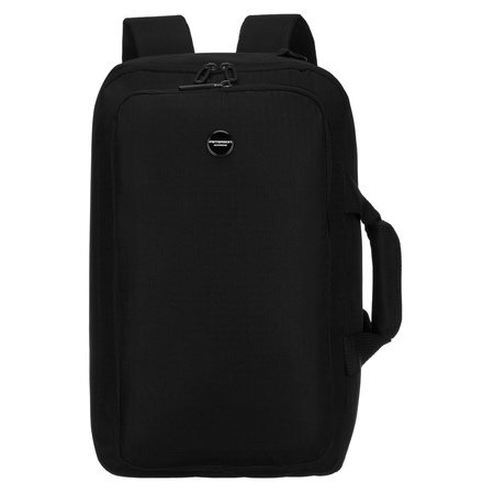 Reiserucksack in schwarz mit Reißverschluss, ideal für Handgepäck – Peterson