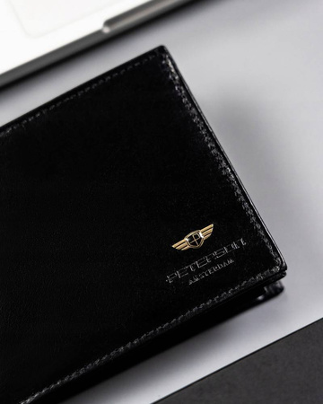 Große Herren Geldbörse aus Leder ohne Verschluss – Peterson