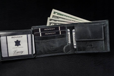 Herren Geldbörse aus Leder mit RFID-Schutz – Always Wild