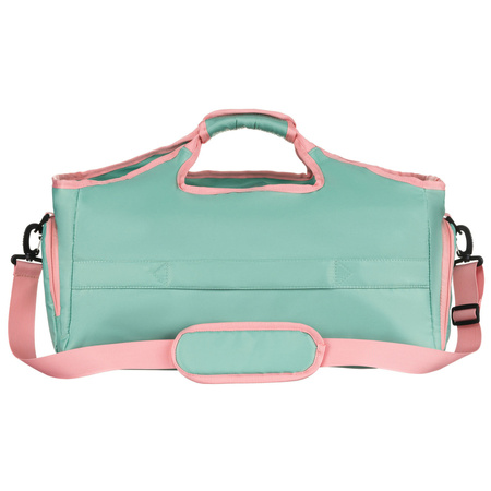Minz-rosa Wochenend-Reisetasche mit einem Thermofach für Schuhe – Peterson