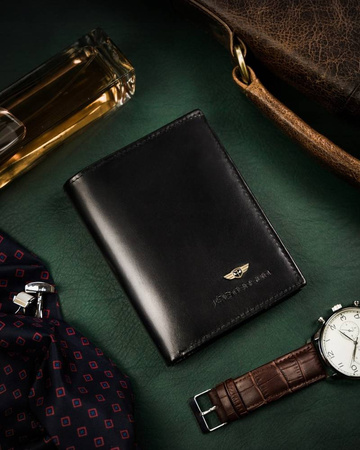 Herren Geldbörse aus Leder ohne äußeren Verschluss – Peterson