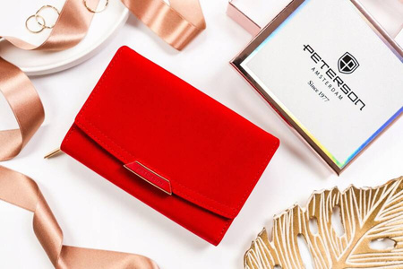 Klassische Damen-Geldbörse aus Öko-Leder – Peterson