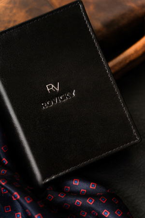 Stilvolle Herren Geldbörse aus Leder ohne Verschluss – Rovicky