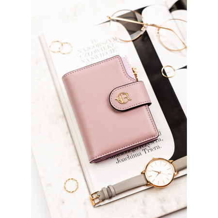 Damen-Geldbörse aus Öko-Leder in Rosa mit RFID-System – Rovicky