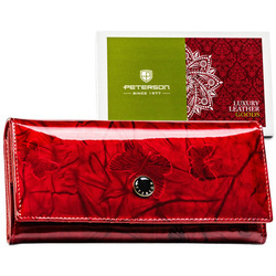 Große rote Damen Geldbörse mit vielen Fächern – Peterson