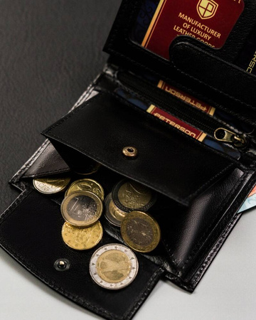 Herren Geldbörse hochformat mittelgroß ohne äußeren Verschluss – Peterson