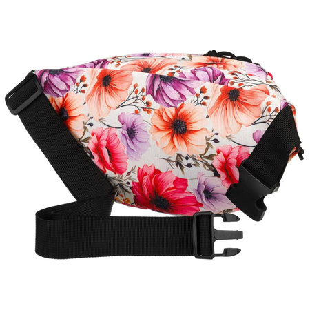 Bauchtasche für Damen mit Blumenmuster und Reißverschluss – Rovicky