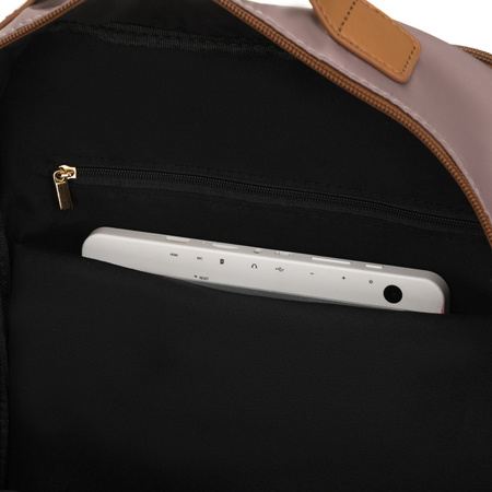 Damen-Rucksack aus Nylon in Beige mit verstellbaren Schultergurten – Peterson