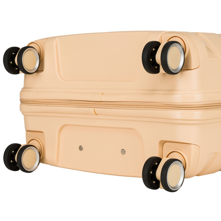 Kofferset in Beige aus Polypropylen mit ausziehbaren Griffen - Peterson