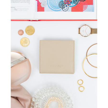 Kleiner praktischer Damen Geldbörse aus echtem Leder – Rovicky