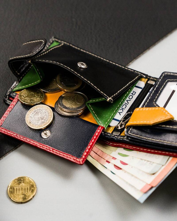 Kleine Herren Geldbörse aus echtem Leder – Rovicky