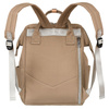 Reisefreundlicher Damen Rucksack aus Polyester in Dunkelbeige mit Laptopfach – Peterson