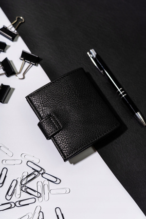 Kleine herren geldbörse aus Öko-Leder mit Druckverschluss – 4U Cavaldi