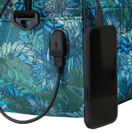 Geräumige Reisetasche mit einem abnehmbaren Gürtel und einer Außentasche mit Reißverschluss – Rovicky