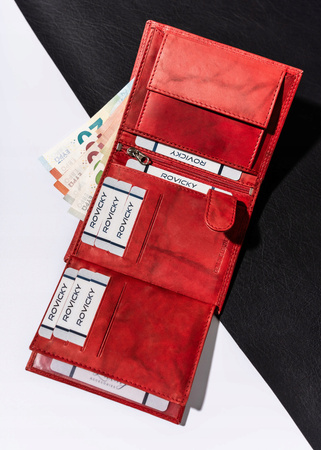 Große, vertikale Herren Geldbörse aus echtem Leder – Always Wild