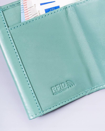 Kleine Damen Geldbörse aus Leder mit Druckknopf – Peterson