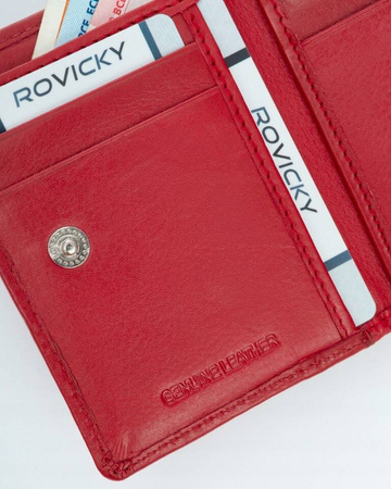Vertikale Damen-Geldbörse aus Leder – Rovicky