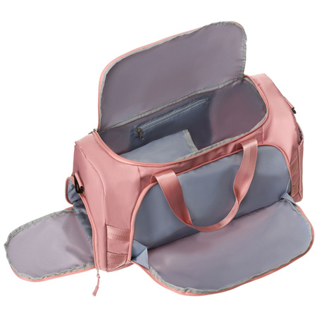 Rosa Wochenend-Reisetasche mit seitlichem Schuhfach – Peterson