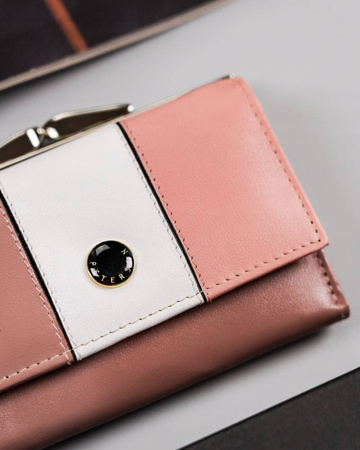 Kleine Damen Geldbörse aus Leder mit RFID Schutz – Peterson