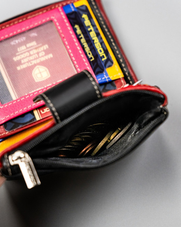 Damen Geldbörse aus Leder mit Fächern – Peterson