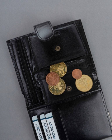 Große, vertikale Herren Geldbörse aus Leder – Ronaldo